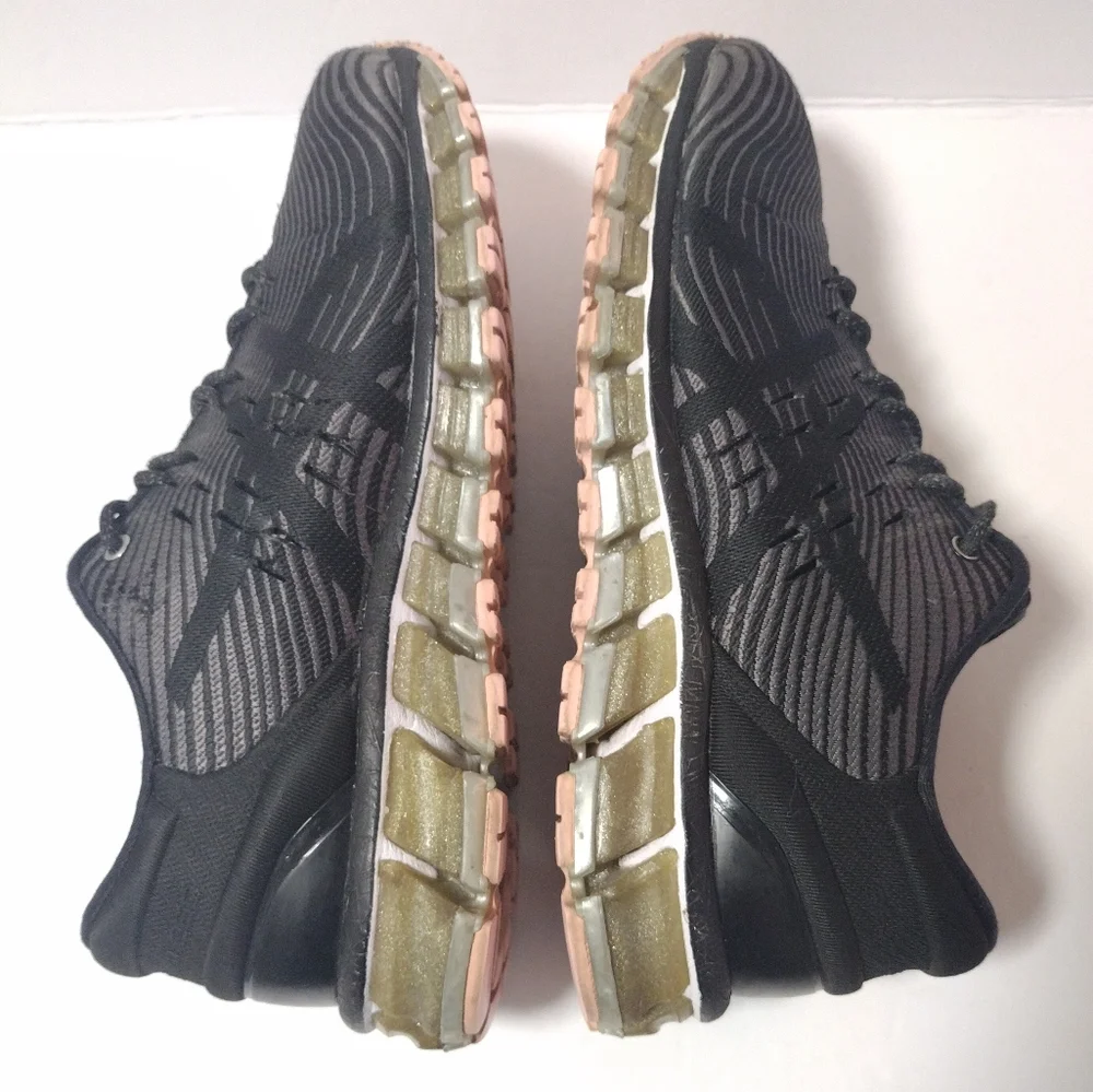 Asics Gel-Quantum 360 4 Women's Running Lace-Up Sneakers Size 7.5 Black/Carbon